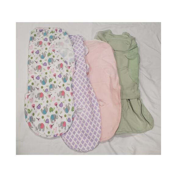 Little Me Swaddle Me Baby Comfort Soft Warm Sleep Sack Velcro Blankets Bundle - Picture 3 of 5